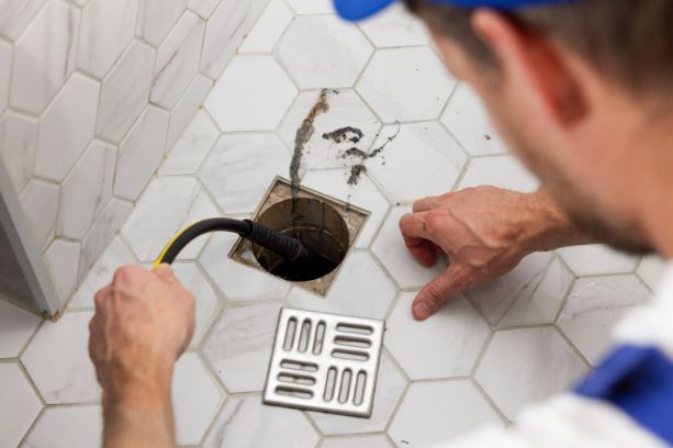 clogged shower drain